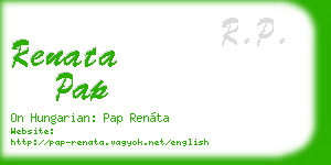 renata pap business card